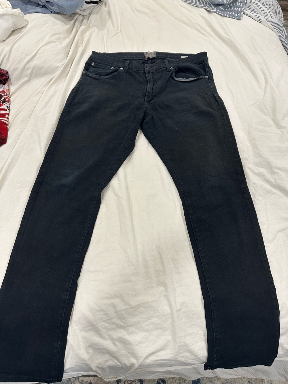 Men's Straight Black Jeans — Classic Straight Leg